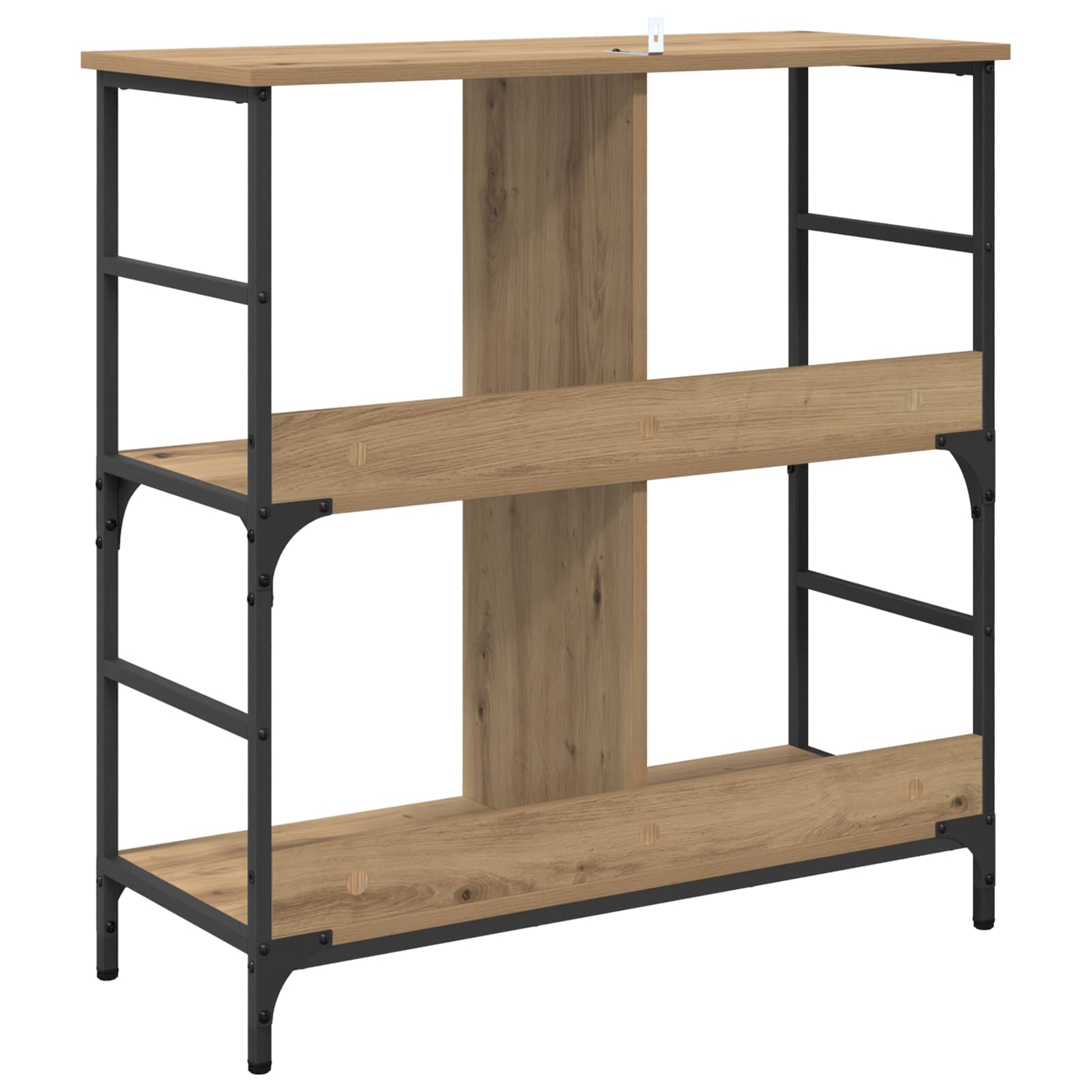 Regal 4 Ebenen 78,5 x 33 x 82 cm Holzwerkstoff Artisan-Eiche
