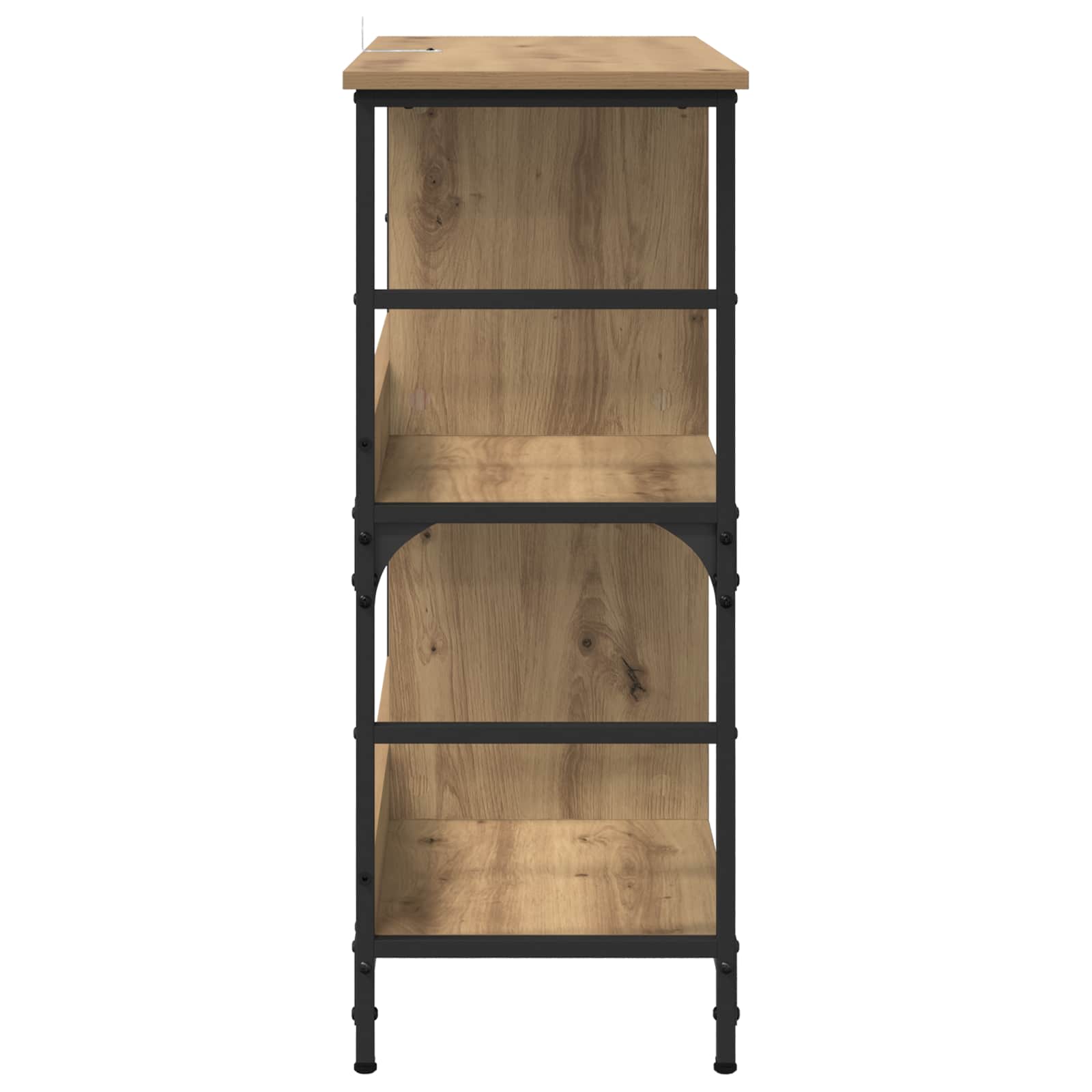 Regal 4 Ebenen 78,5 x 33 x 82 cm Holzwerkstoff Artisan-Eiche