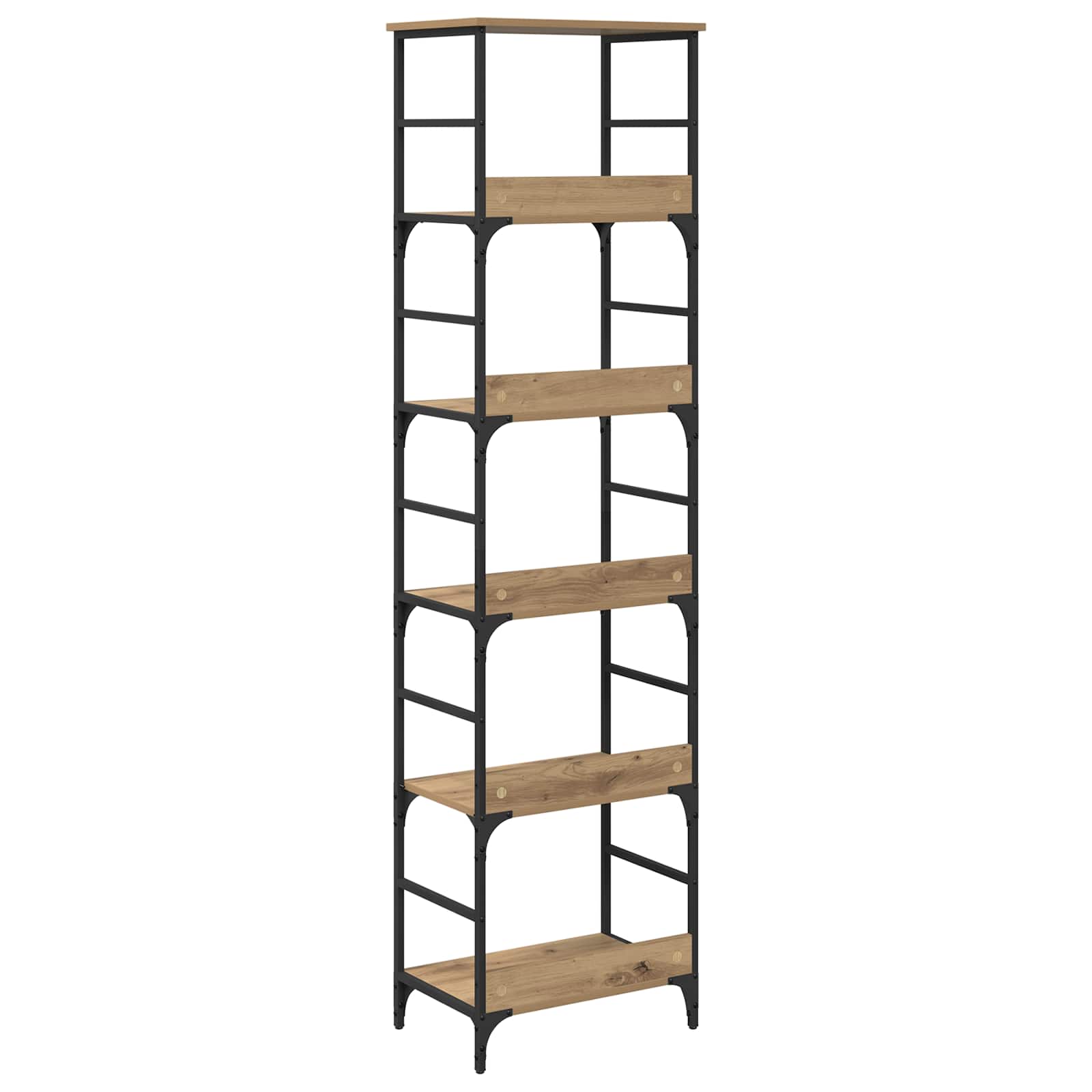 Bücherregal 5 Ebenen 50 x 33 x 188,5 cm Holzwerkstoff