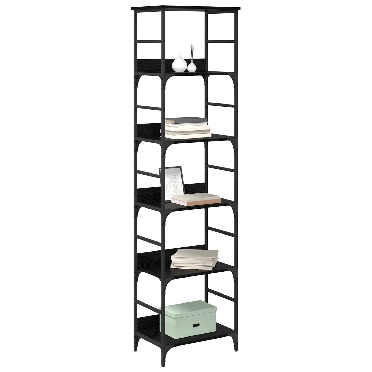 Bücherregal 5 Ebenen 50 x 33 x 188,5 cm Holzwerkstoff
