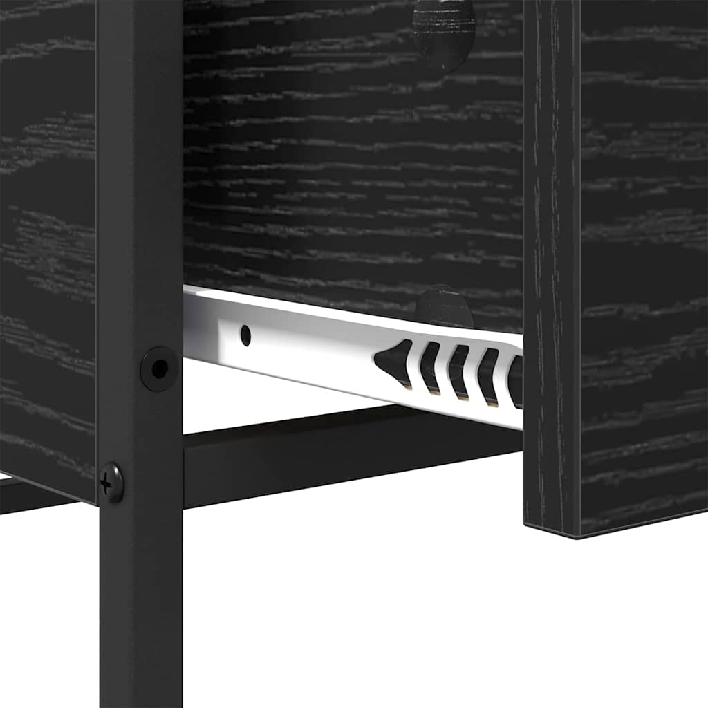 Couchtisch Schwarz Eichen-Optik 100 x 51 x 45 cm Holzwerkstoff