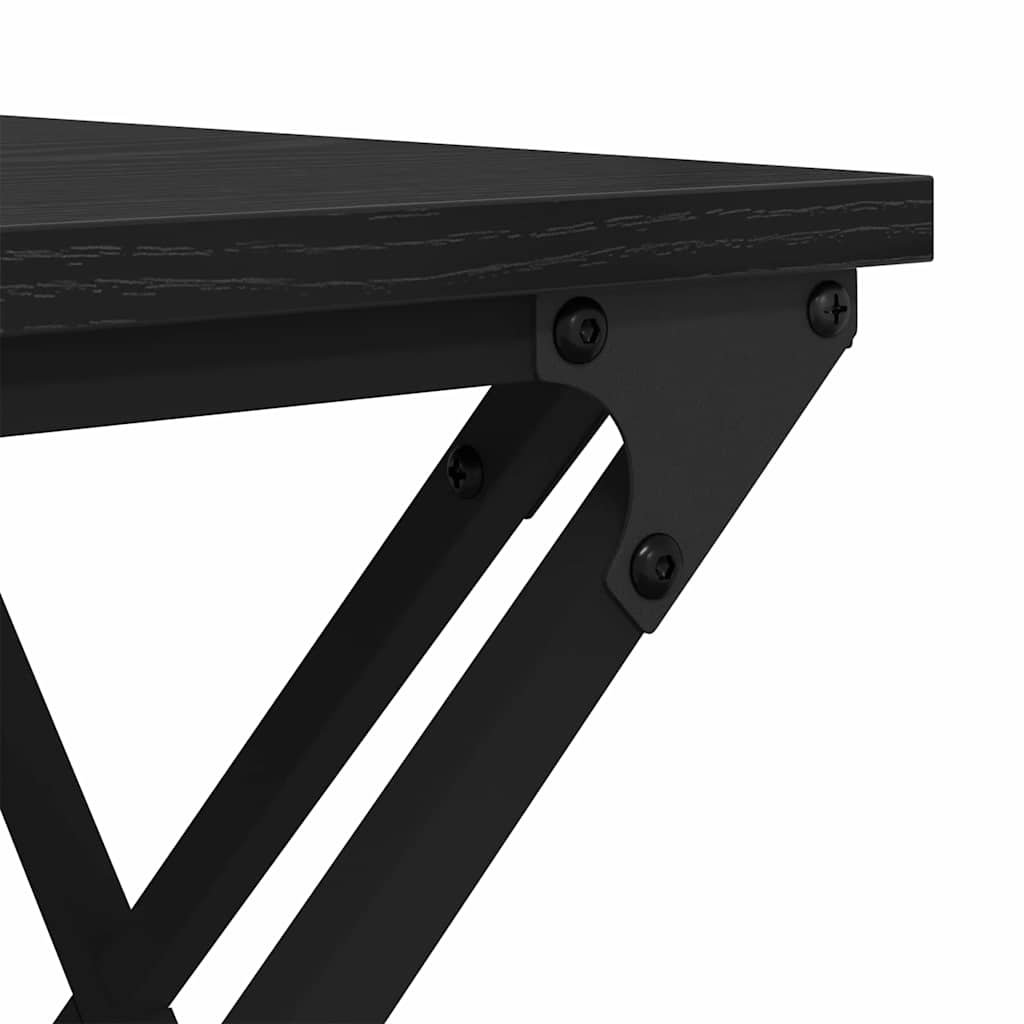 Couchtisch Schwarz Eichen-Optik 100 x 49 x 40 cm Holzwerkstoff