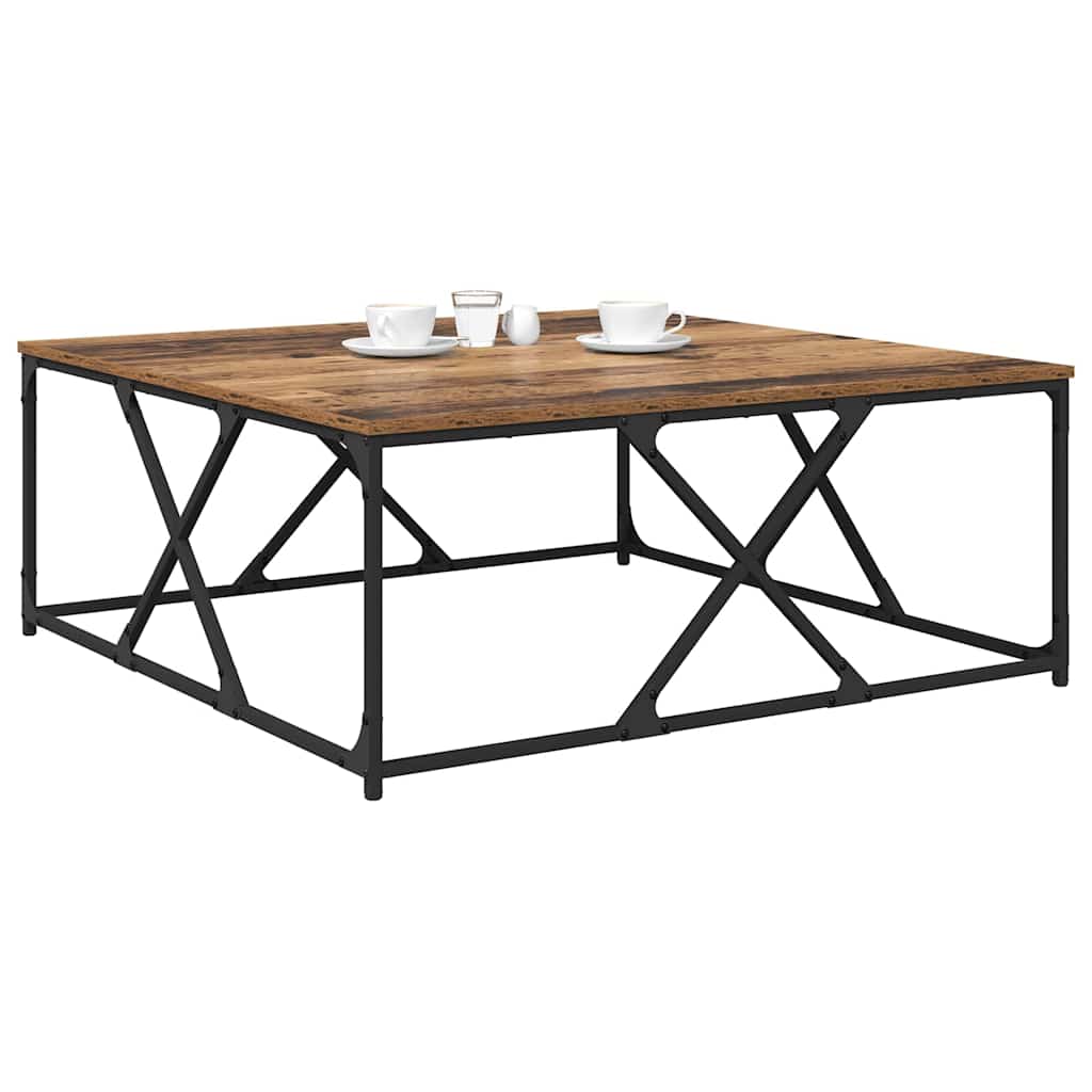 Couchtisch Altholz 100 x 100 x 40 cm Holzwerkstoff