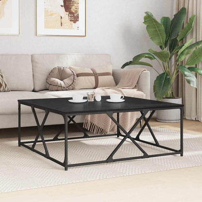 Couchtisch Schwarz Eichen-Optik 100 x 100 x 40 cm Holzwerkstoff