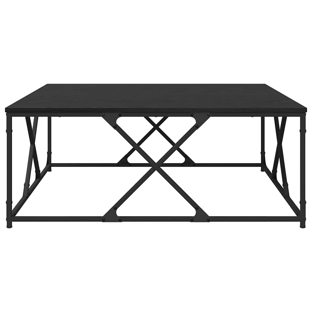 Couchtisch Schwarz Eichen-Optik 100 x 100 x 40 cm Holzwerkstoff