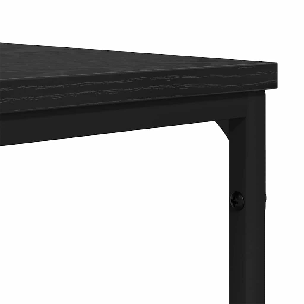 Couchtisch Schwarz Eichen-Optik 70 x 70 x 30 cm Holzwerkstoff