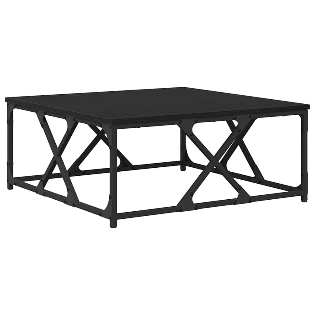 Couchtisch Schwarz Eichen-Optik 70 x 70 x 30 cm Holzwerkstoff