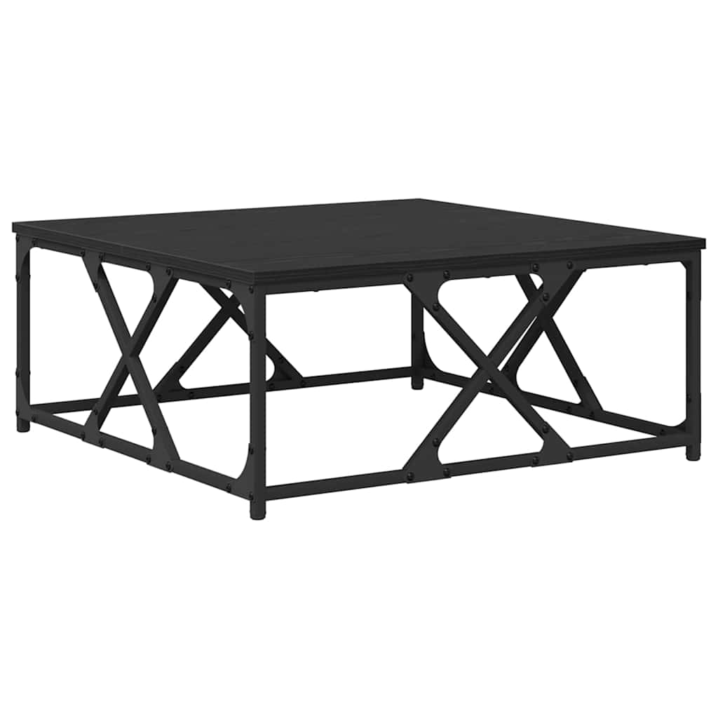 Couchtisch Schwarz Eichen-Optik 70 x 70 x 30 cm Holzwerkstoff