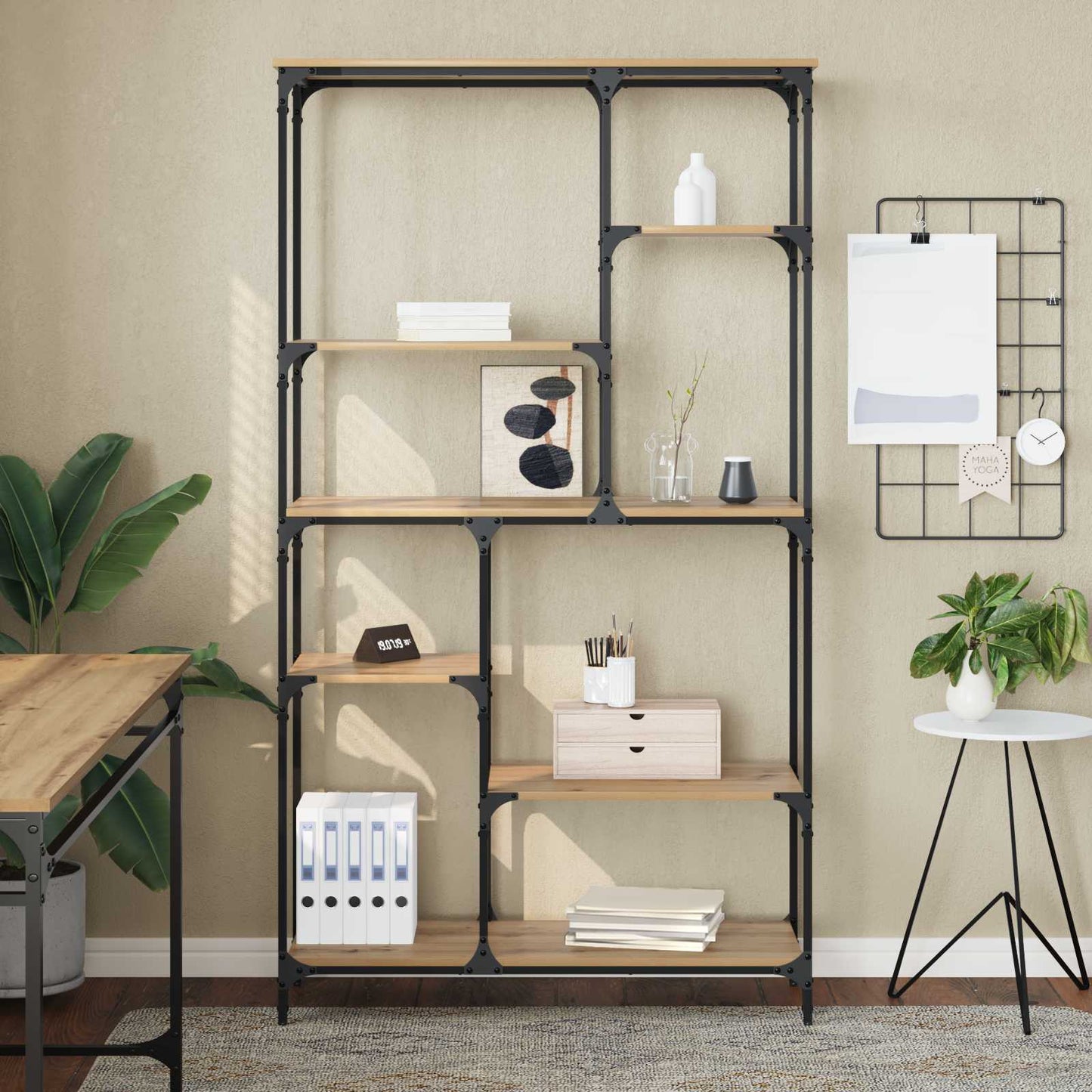 Bücherregal 5 Ebenen 99 x 35,5 x 176 cm Holzwerkstoff