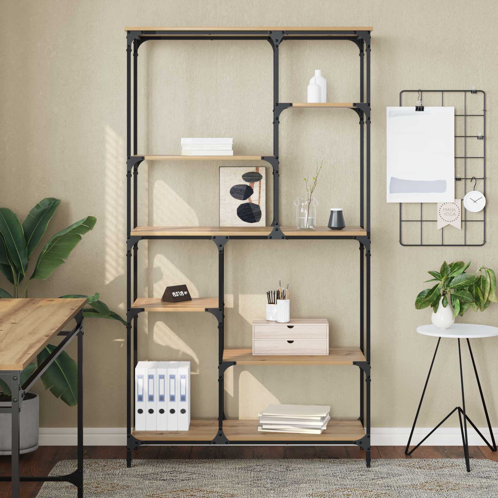 Bücherregal 5 Ebenen 99 x 35,5 x 176 cm Holzwerkstoff