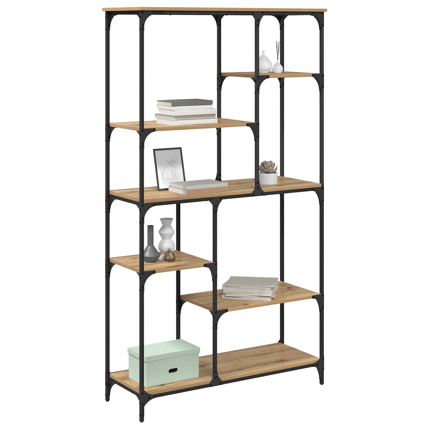Bücherregal 5 Ebenen 99 x 35,5 x 176 cm Holzwerkstoff