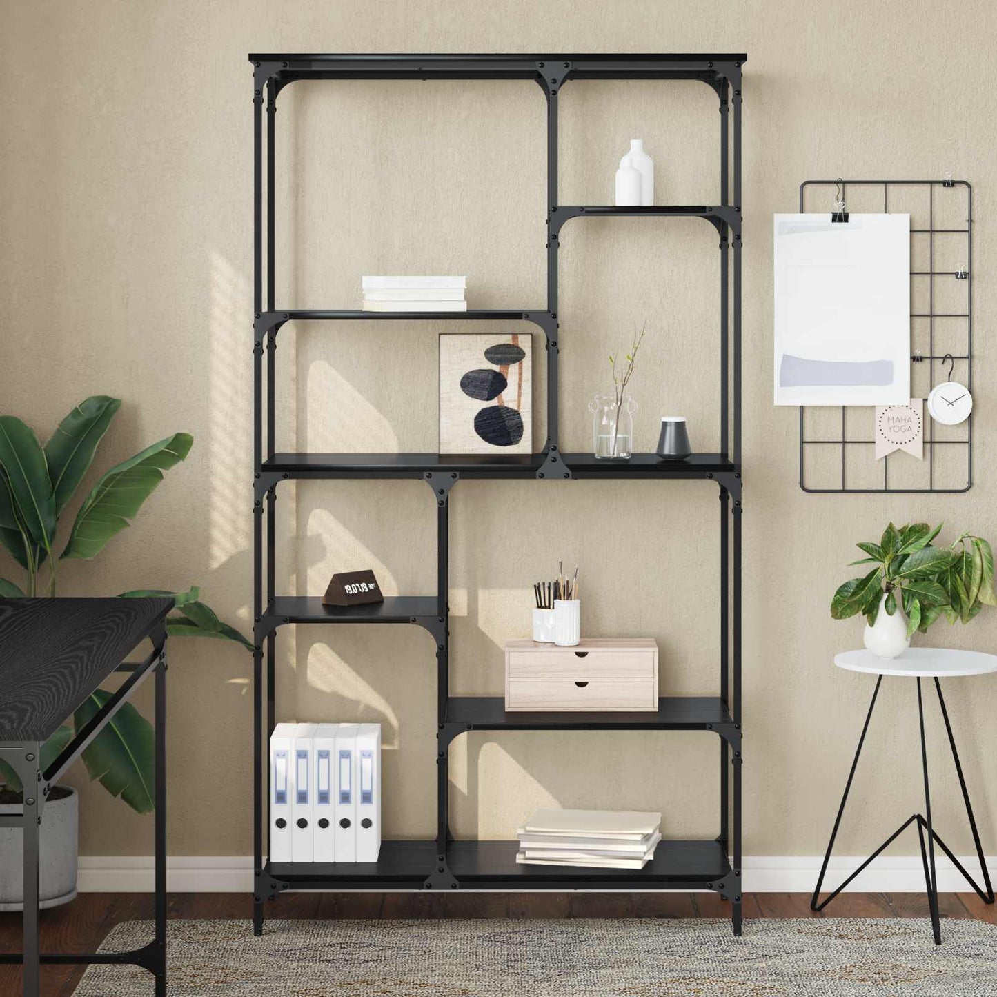 Bücherregal 5 Ebenen 99 x 35,5 x 176 cm Holzwerkstoff
