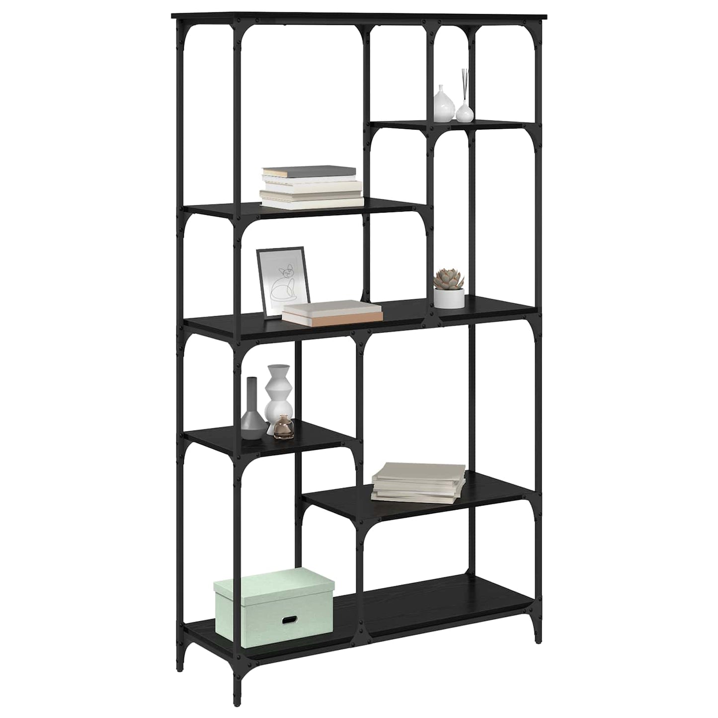 Bücherregal 5 Ebenen 99 x 35,5 x 176 cm Holzwerkstoff