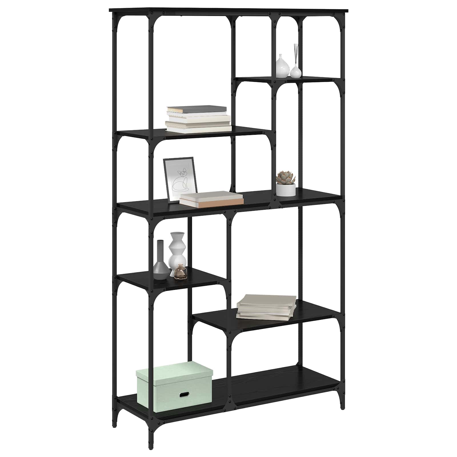 Bücherregal 5 Ebenen 99 x 35,5 x 176 cm Holzwerkstoff