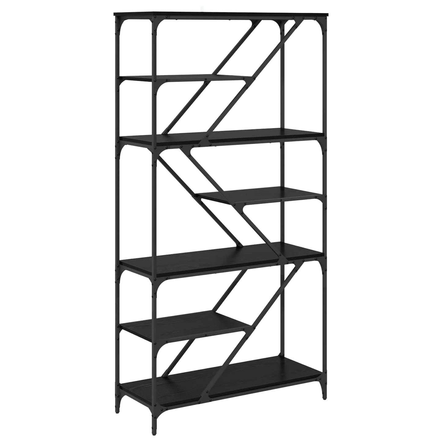 Bücherregal 9 Ebenen 91 x 36 x 176 cm Holzwerkstoff