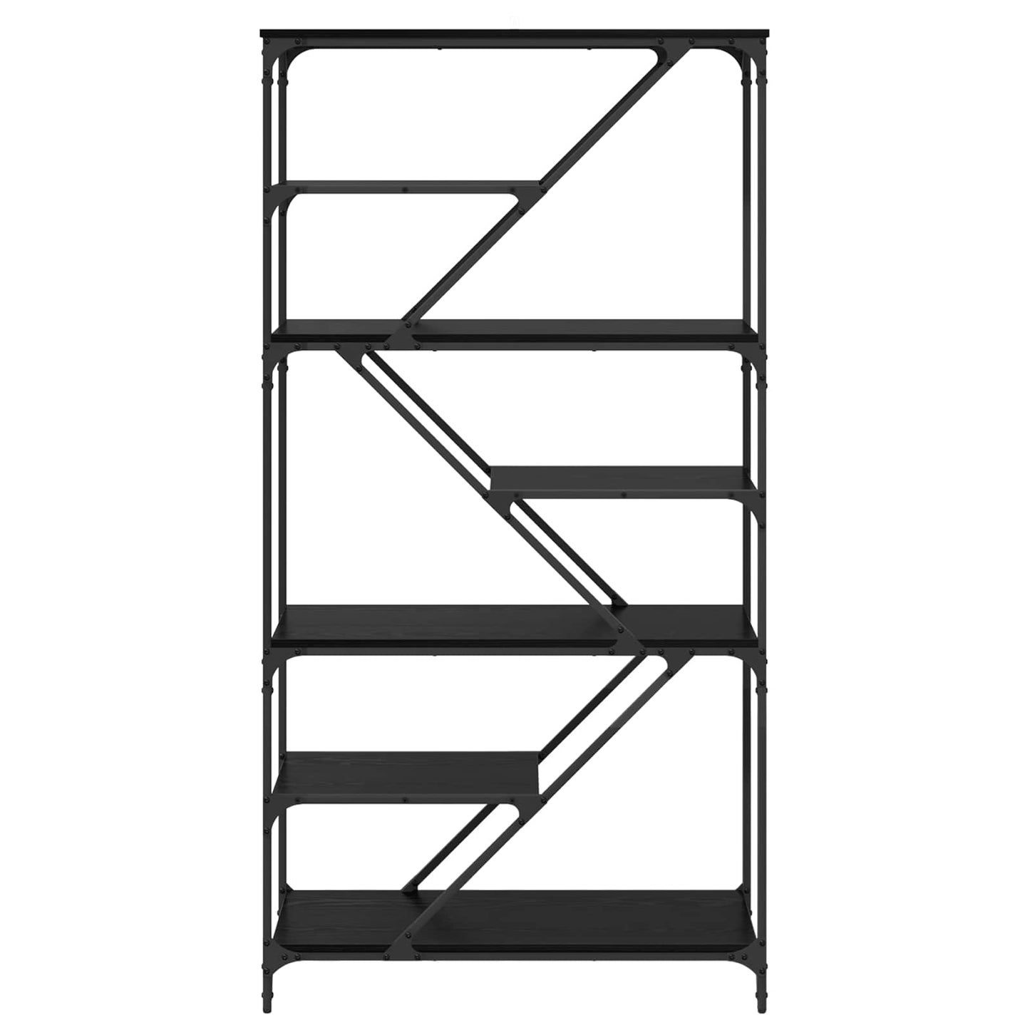 Bücherregal 9 Ebenen 91 x 36 x 176 cm Holzwerkstoff