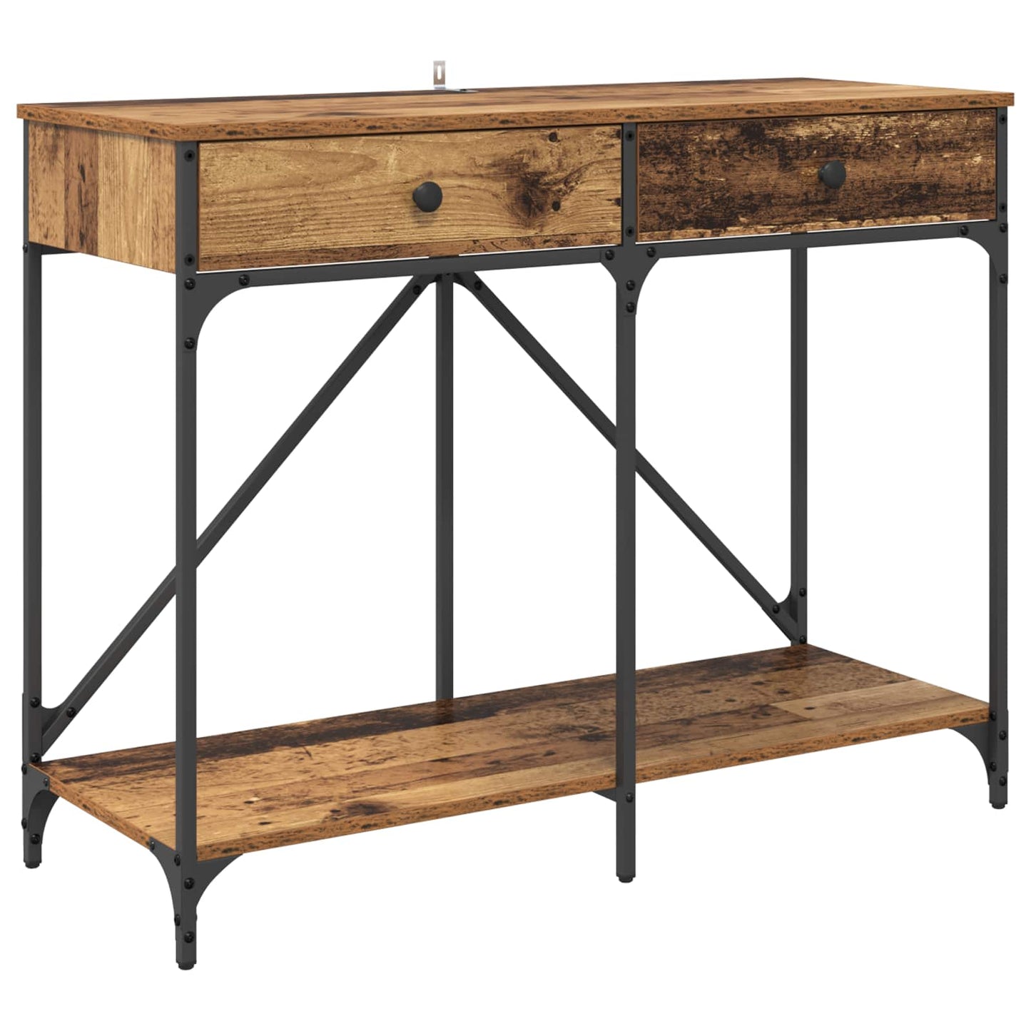 Konsolentisch Altholz 100 x 39 x 78,5 cm Holzwerkstoff