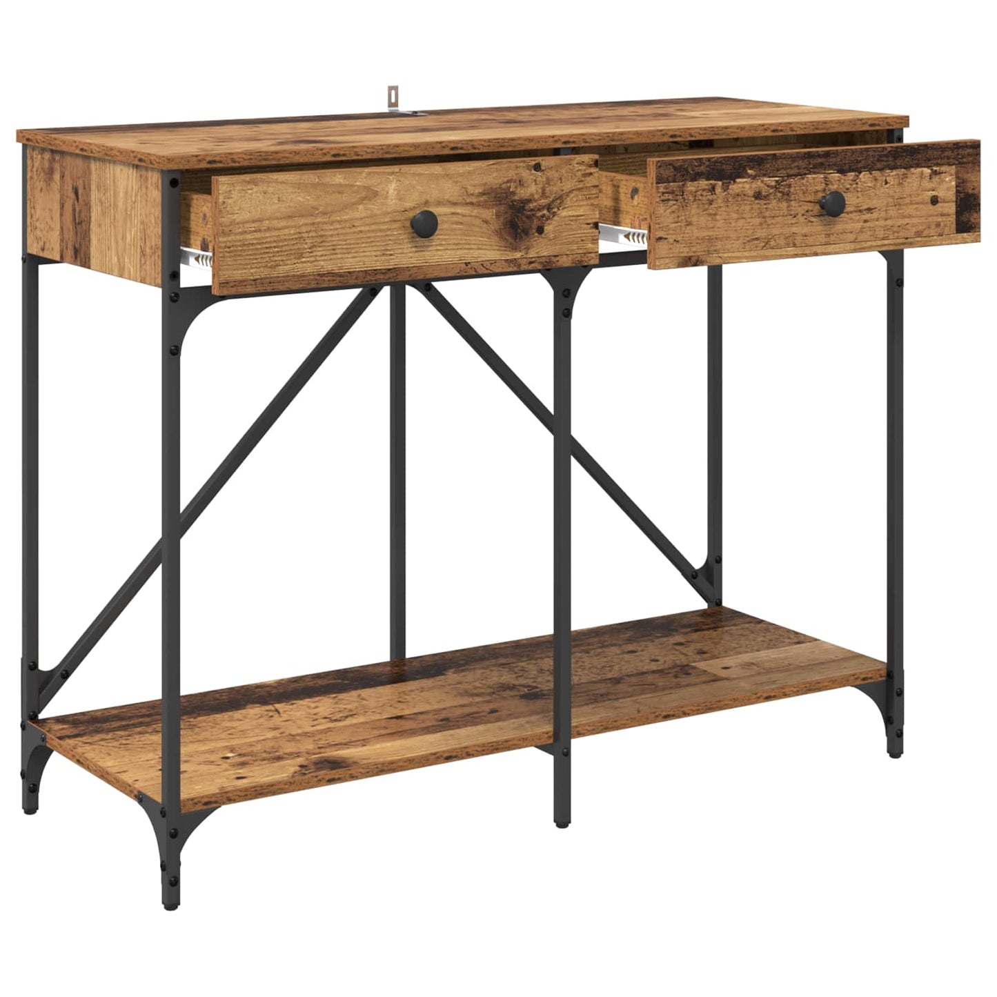 Konsolentisch Altholz 100 x 39 x 78,5 cm Holzwerkstoff