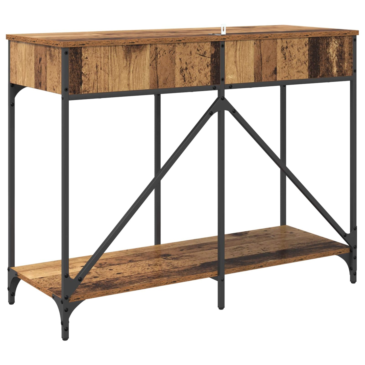 Konsolentisch Altholz 100 x 39 x 78,5 cm Holzwerkstoff