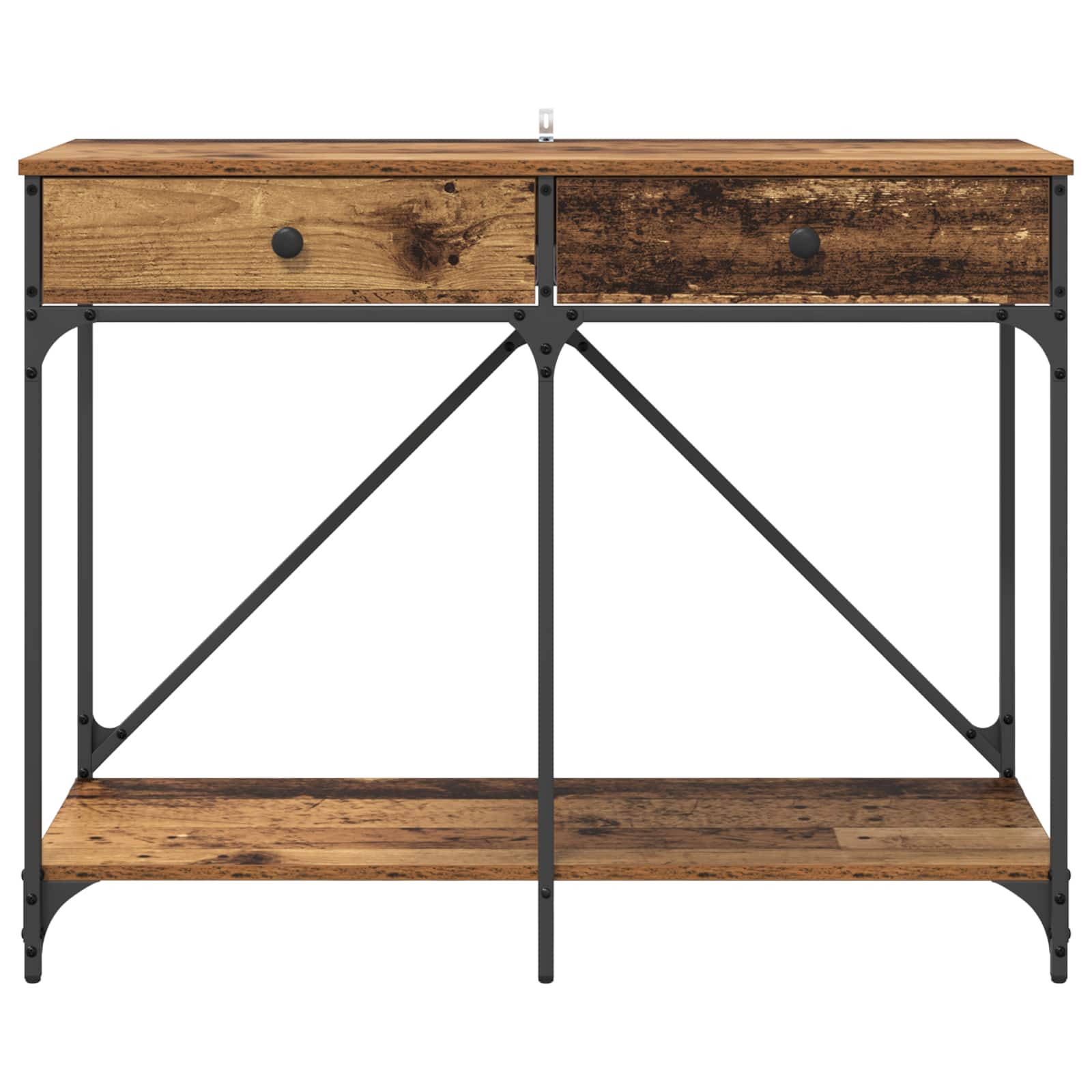 Konsolentisch Altholz 100 x 39 x 78,5 cm Holzwerkstoff