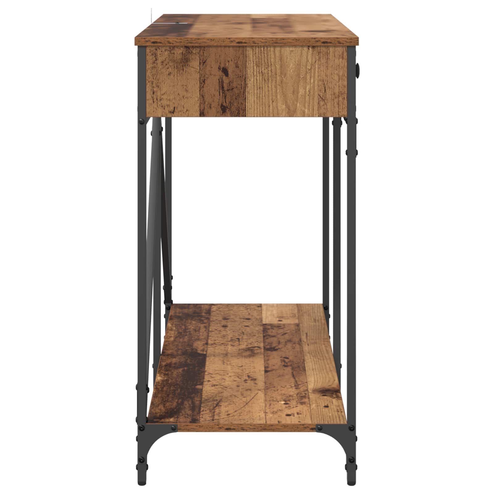 Konsolentisch Altholz 100 x 39 x 78,5 cm Holzwerkstoff