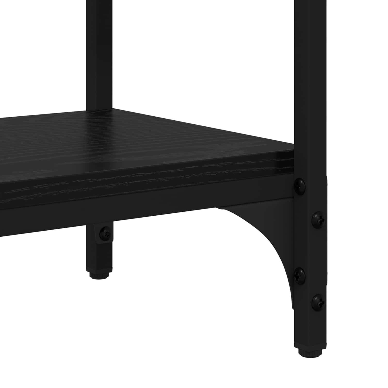 Konsolentisch Schwarz Eichen-Optik 100 x 39 x 78,5 cm