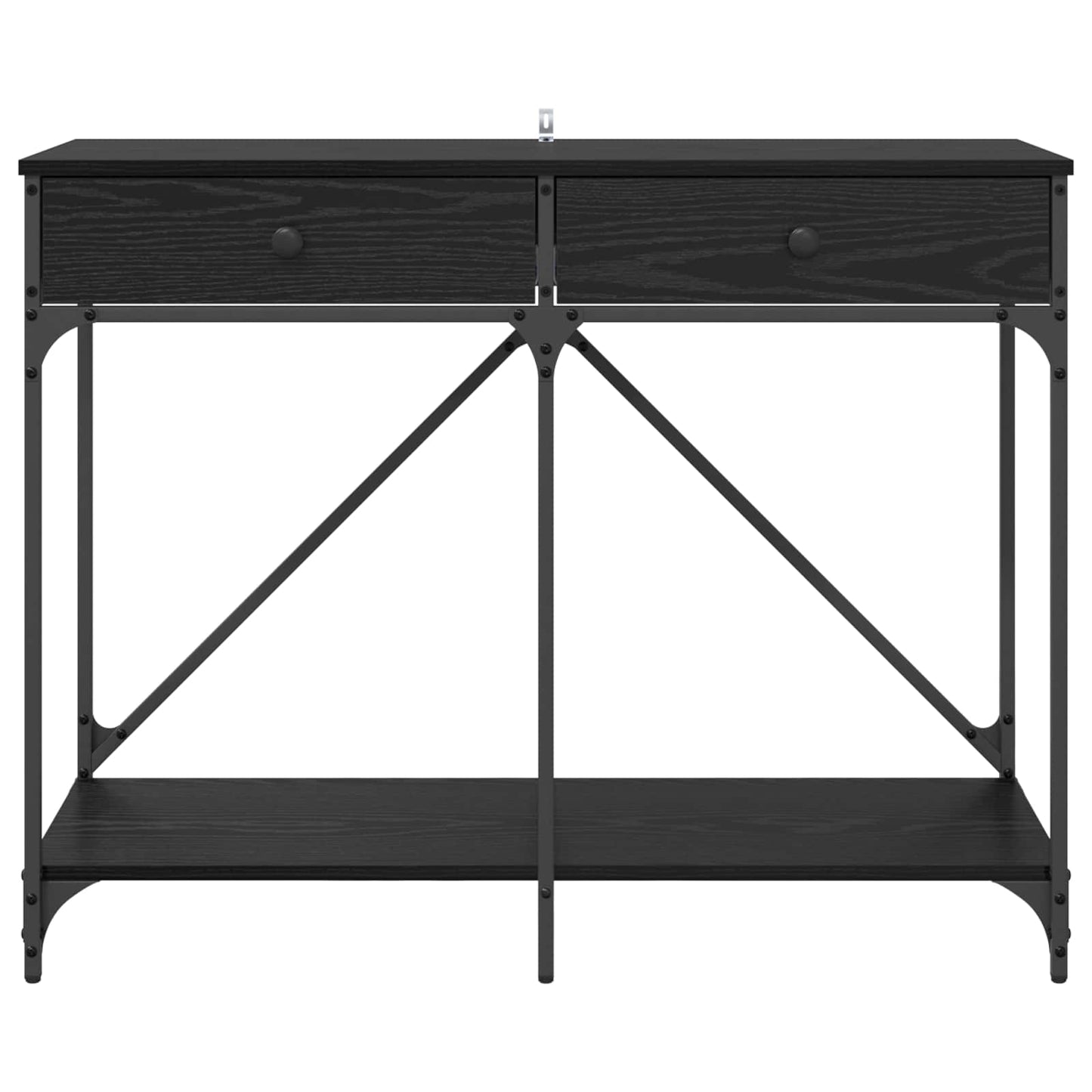 Konsolentisch Schwarz Eichen-Optik 100 x 39 x 78,5 cm