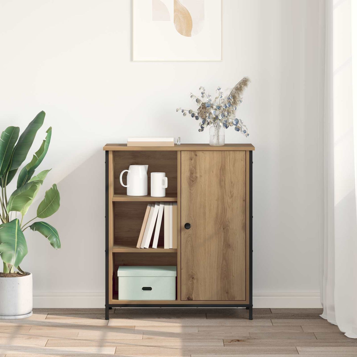 Sideboard Artisan-Eiche 70 x 30 x 80 cm Holzwerkstoff
