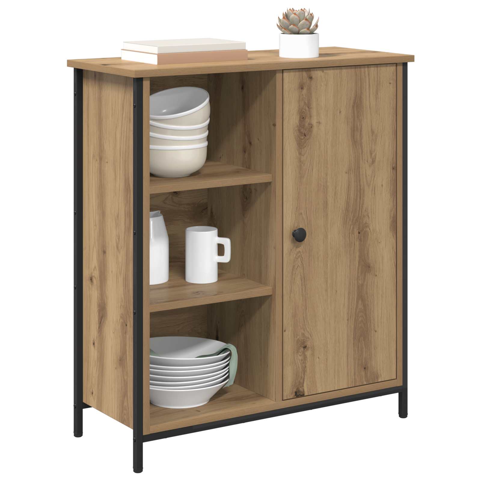 Sideboard Artisan-Eiche 70 x 30 x 80 cm Holzwerkstoff