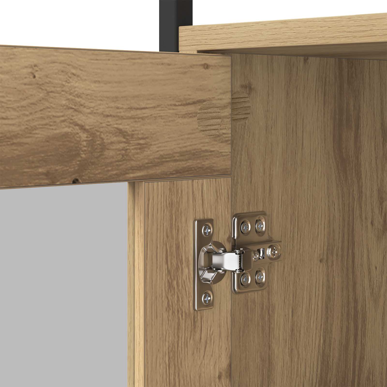 Sideboard Artisan-Eiche 100 x 35 x 80 cm Holzwerkstoff