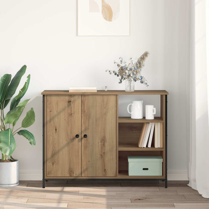 Sideboard Artisan-Eiche 100 x 33 x 75 cm Holzwerkstoff