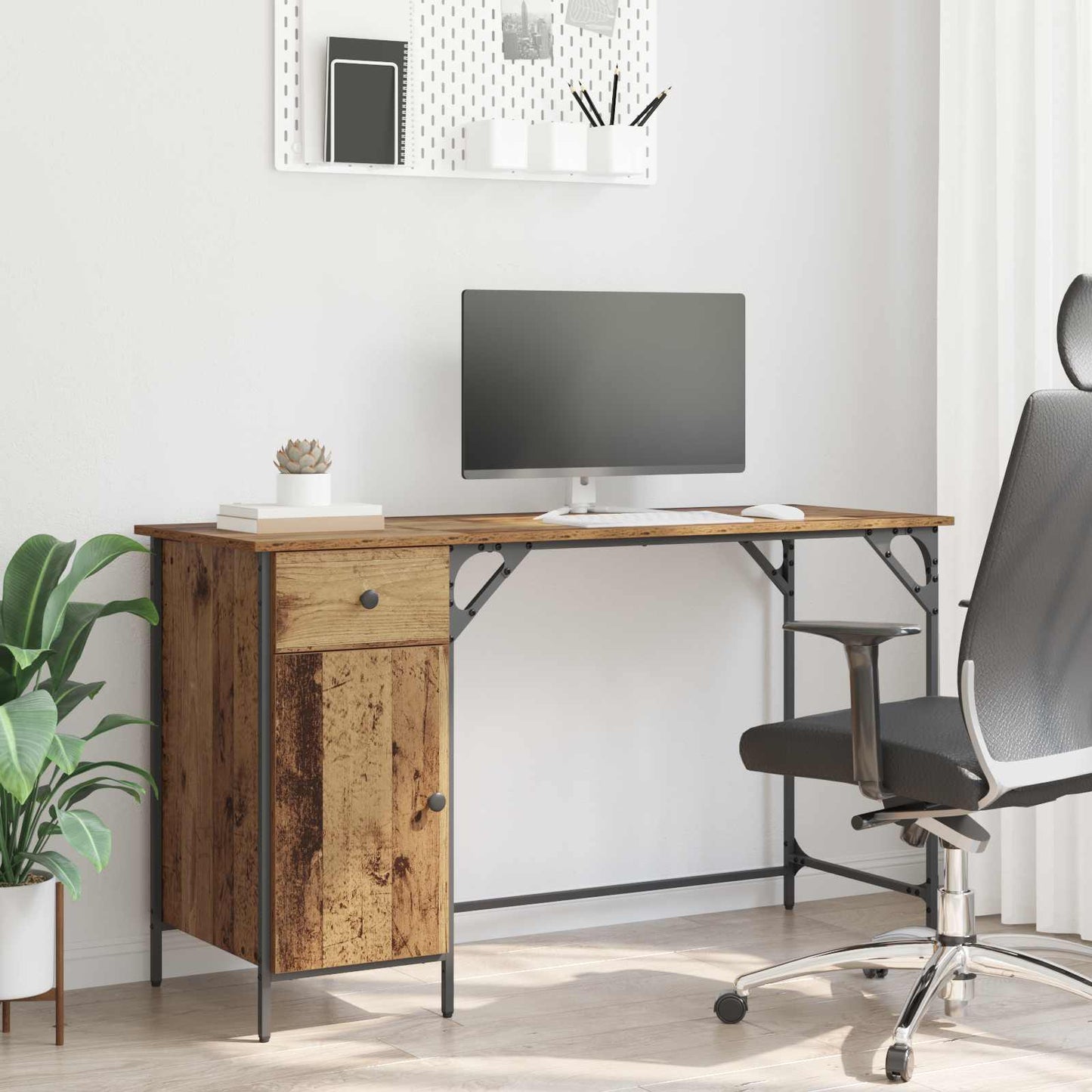 Computertisch Altholz 131 x 48 x 75 cm Holzwerkstoff