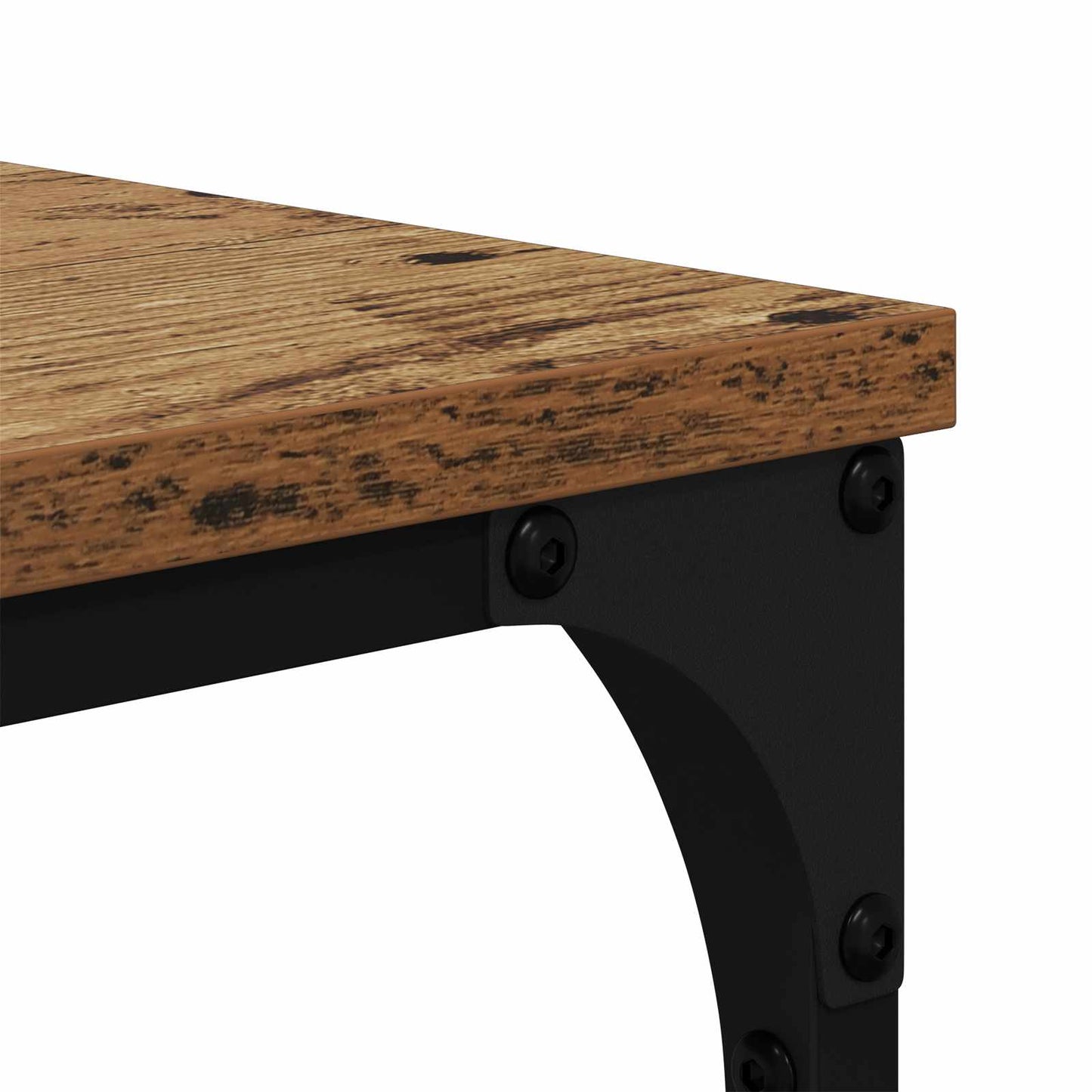 Bücherregal 6 Ebenen 81 x 36 x 176 cm Holzwerkstoff Altholz