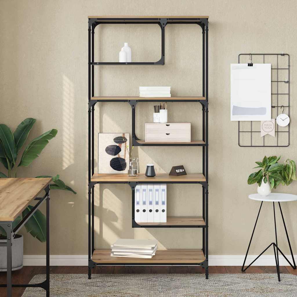 Bücherregal Artisan-Eiche 81 x 36 x 176 cm Holzwerkstoff