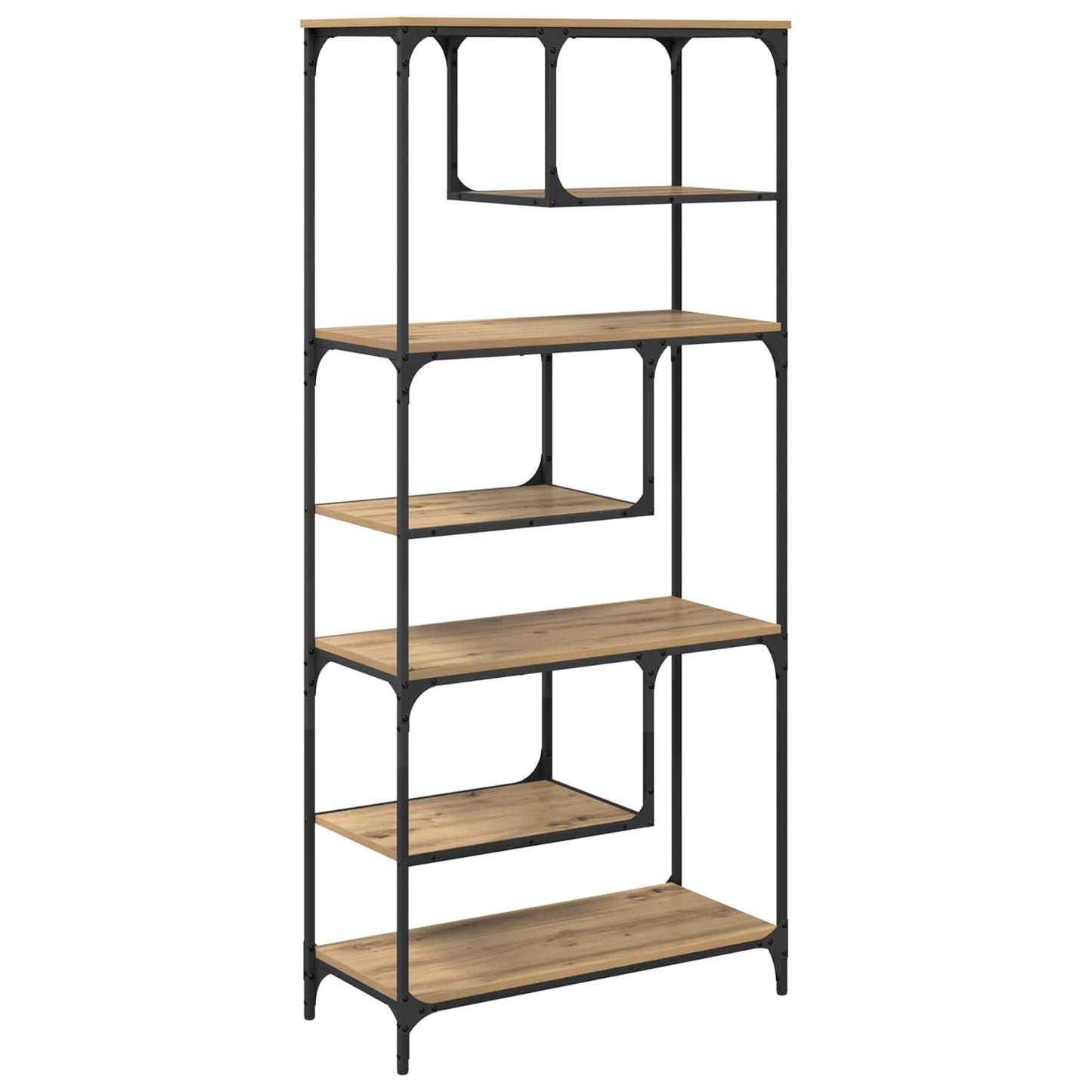 Bücherregal 6 Ebenen 81 x 36 x 176 cm Holzwerkstoff