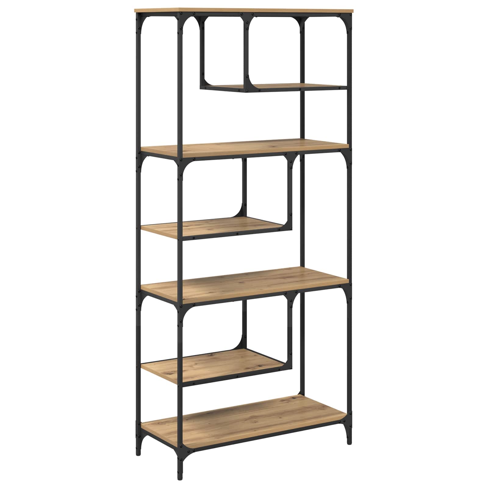 Bücherregal 6 Ebenen 81 x 36 x 176 cm Holzwerkstoff