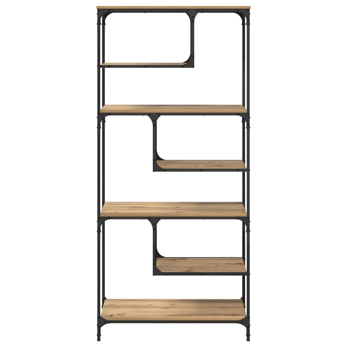 Bücherregal 6 Ebenen 81 x 36 x 176 cm Holzwerkstoff