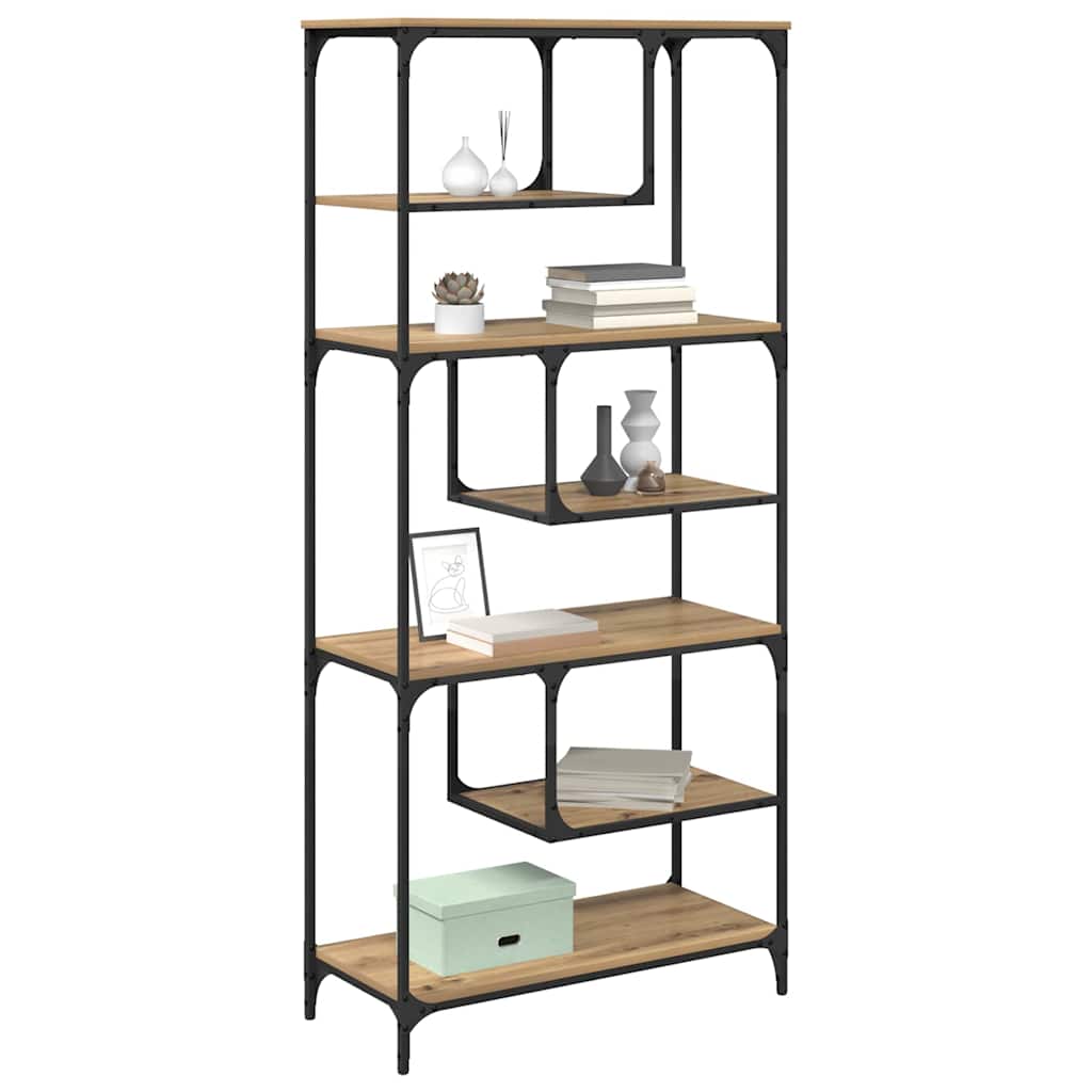 Bücherregal Artisan-Eiche 81 x 36 x 176 cm Holzwerkstoff