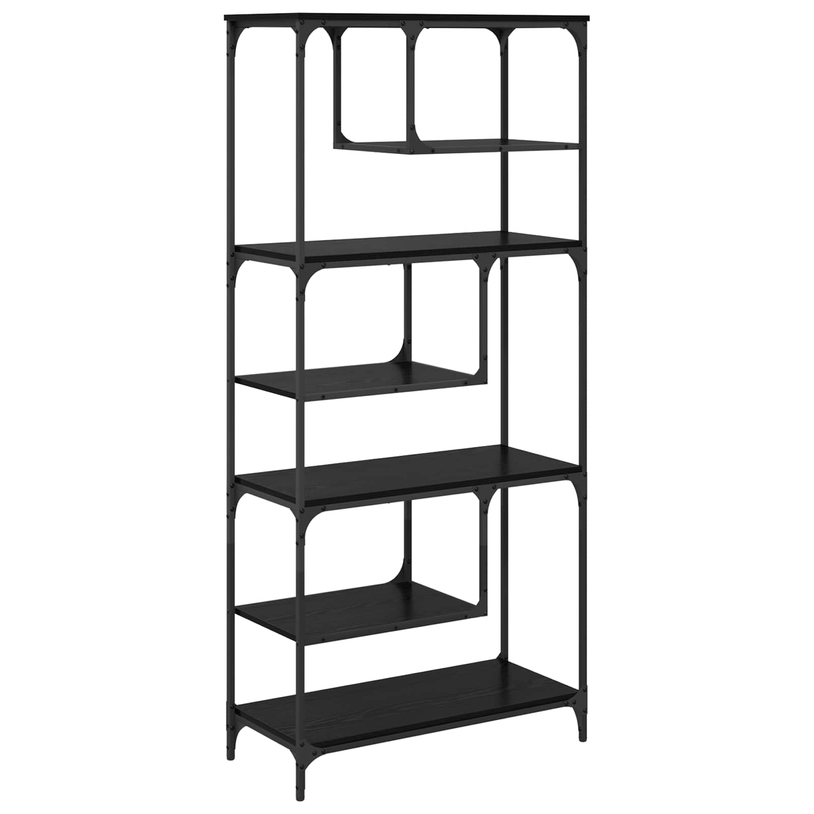 Bücherregal 6 Ebenen 81 x 36 x 176 cm Holzwerkstoff