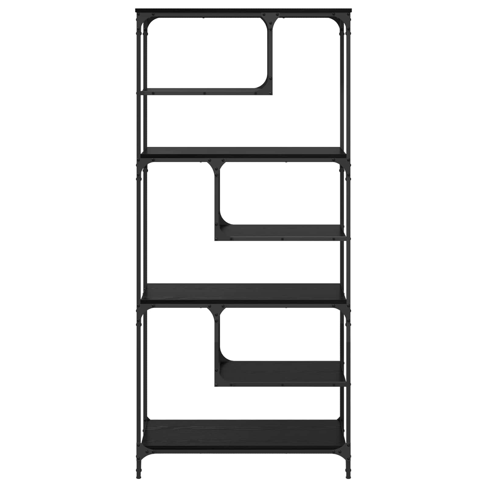 Bücherregal 6 Ebenen 81 x 36 x 176 cm Holzwerkstoff