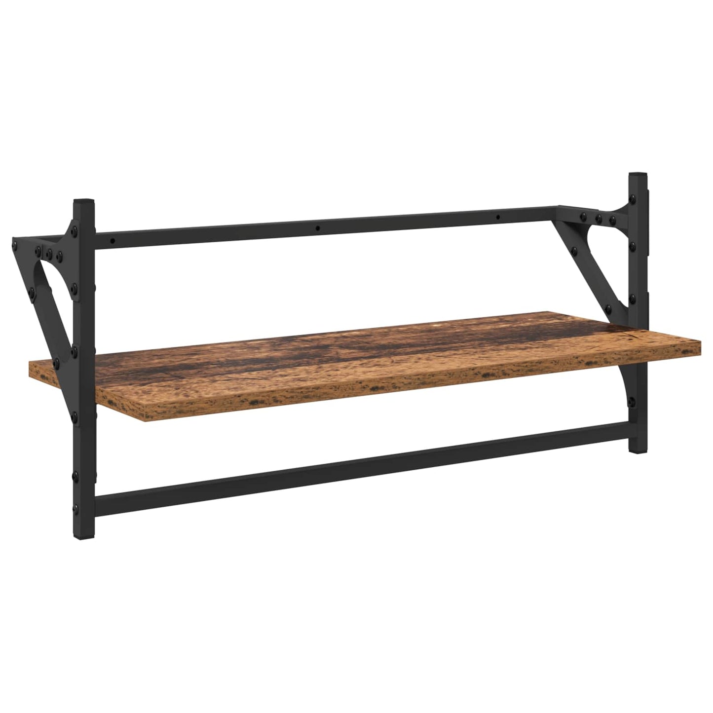 Wandregal-Set 6 stk. Altholz 100 x 25 x 30 cm Holzwerkstoff