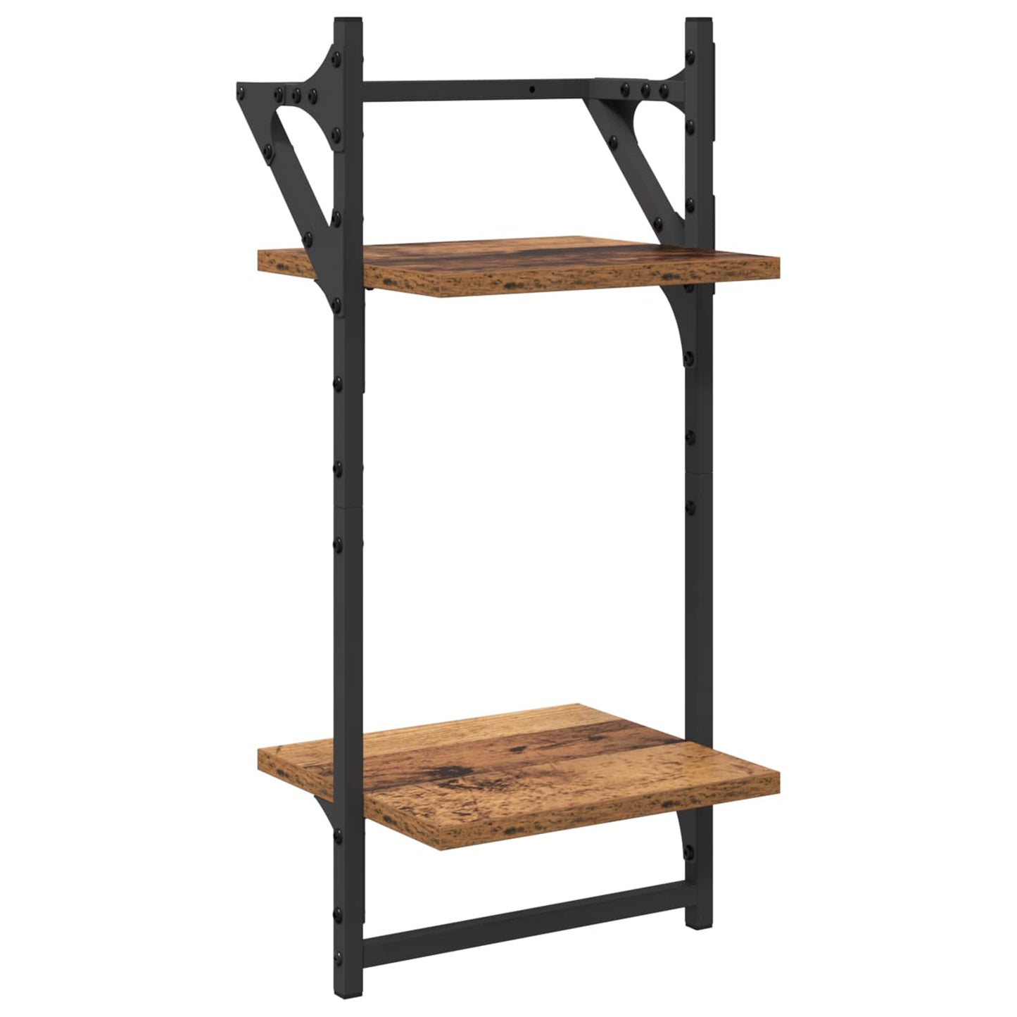Wandregal-Set 6 stk. Altholz 100 x 25 x 30 cm Holzwerkstoff