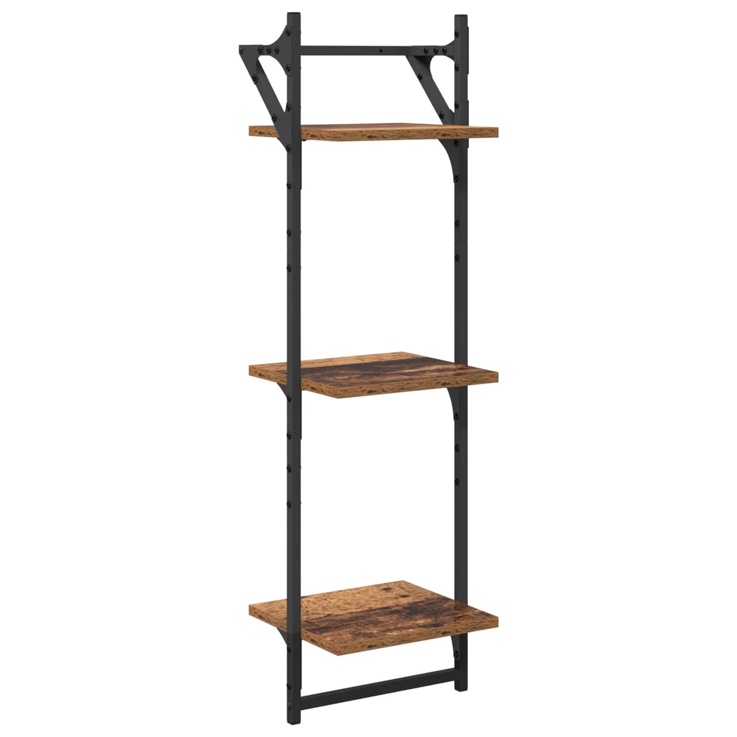 Wandregal-Set 6 stk. Altholz 100 x 25 x 30 cm Holzwerkstoff