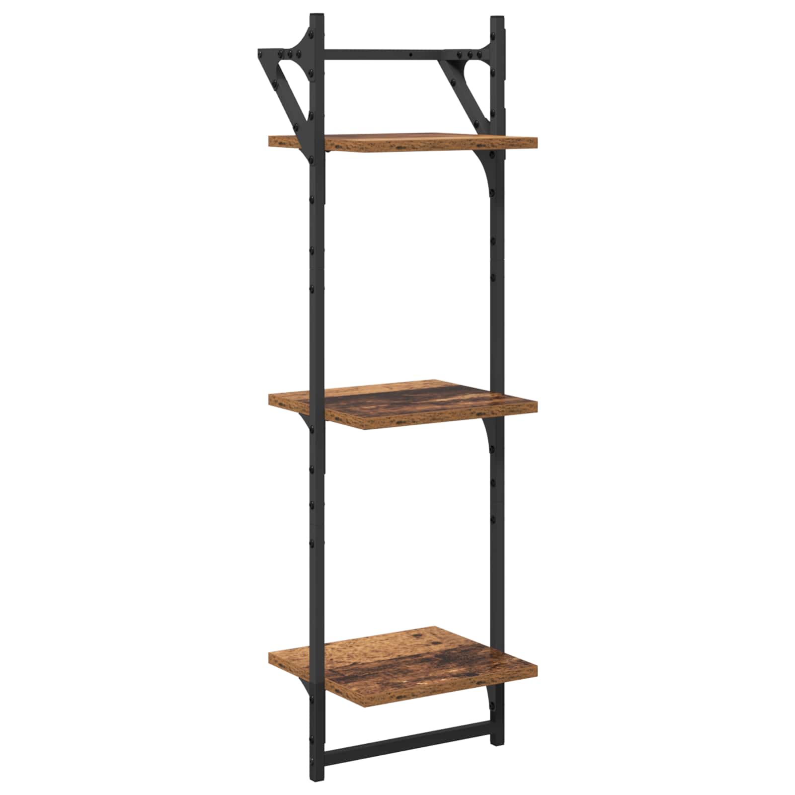 Wandregal-Set 6 stk. Altholz 100 x 25 x 30 cm Holzwerkstoff