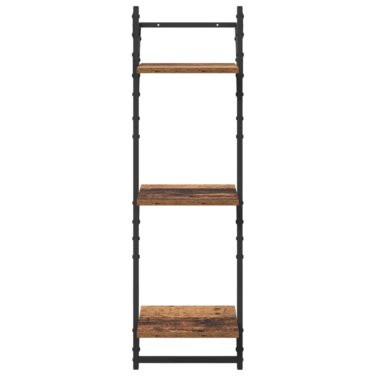 Wandregal-Set 6 stk. Altholz 100 x 25 x 30 cm Holzwerkstoff