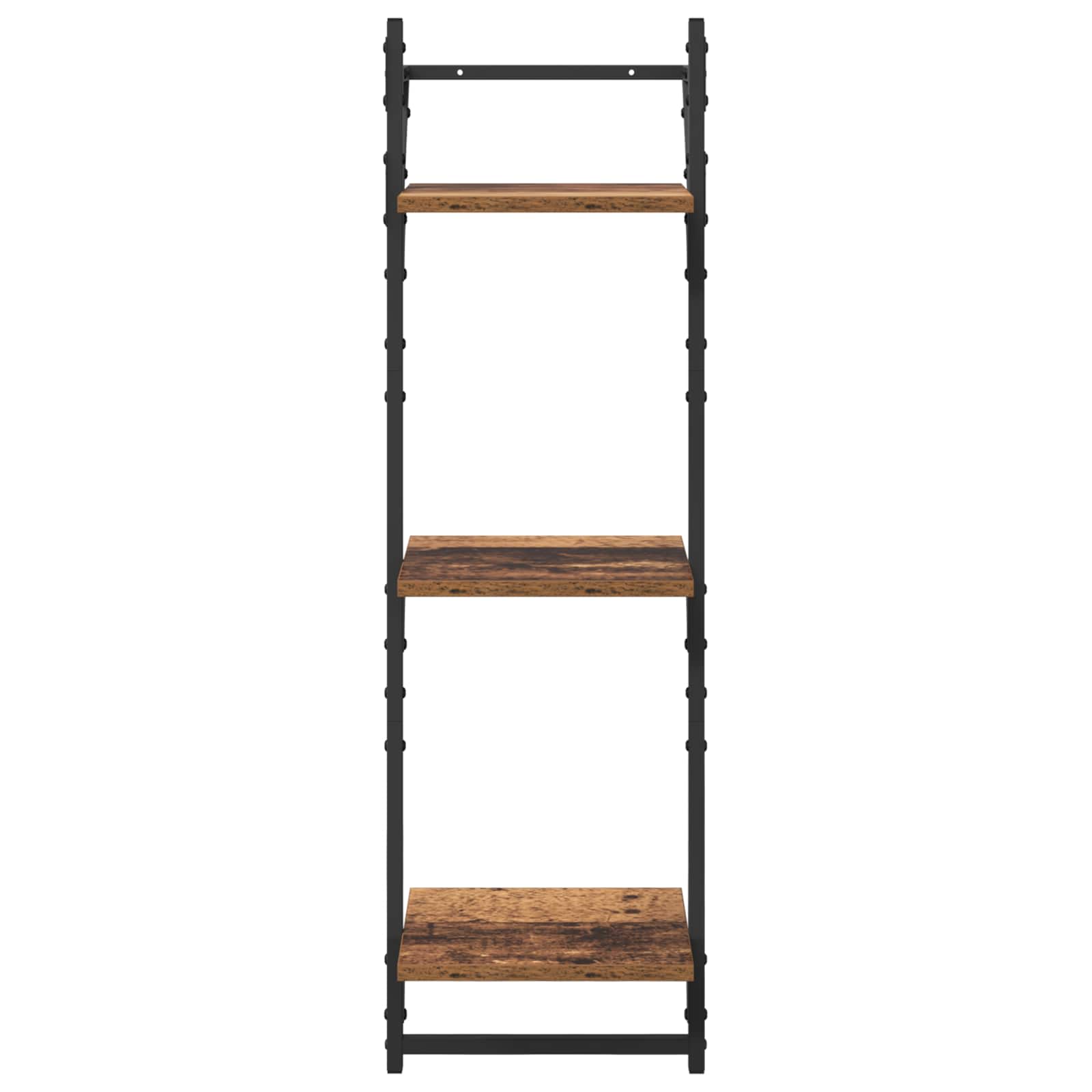 Wandregal-Set 6 stk. Altholz 100 x 25 x 30 cm Holzwerkstoff