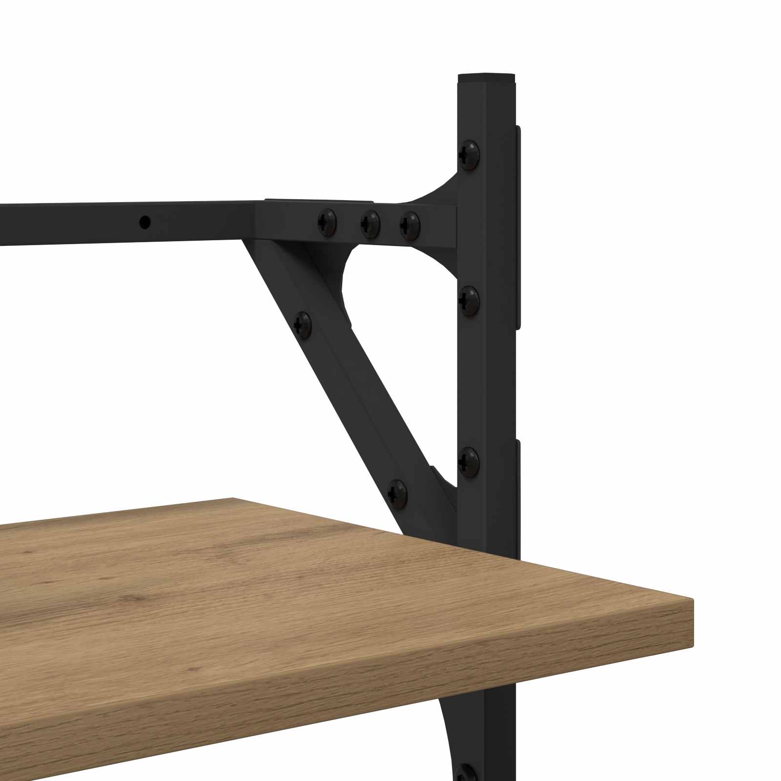 Wandregal-Set 6 stk. Artisan-Eiche 100 x 25 x 30 cm