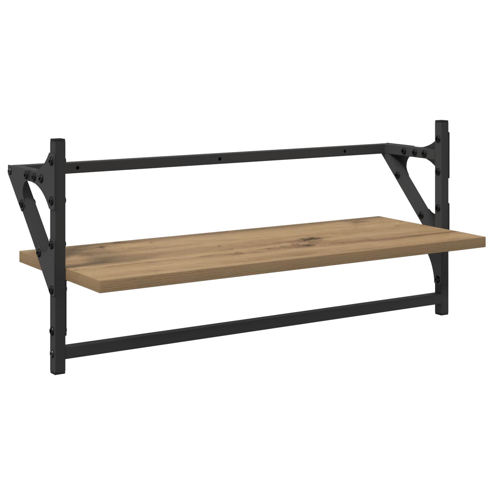 Wandregal-Set 6 stk. Artisan-Eiche 100 x 25 x 30 cm