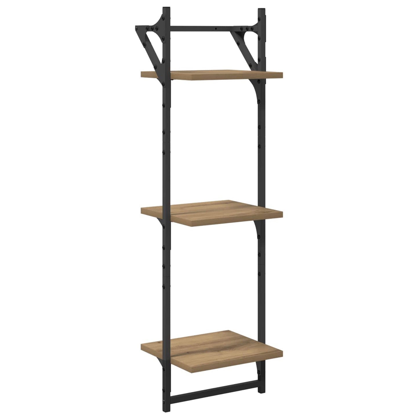 Wandregal-Set 6 stk. Artisan-Eiche 100 x 25 x 30 cm