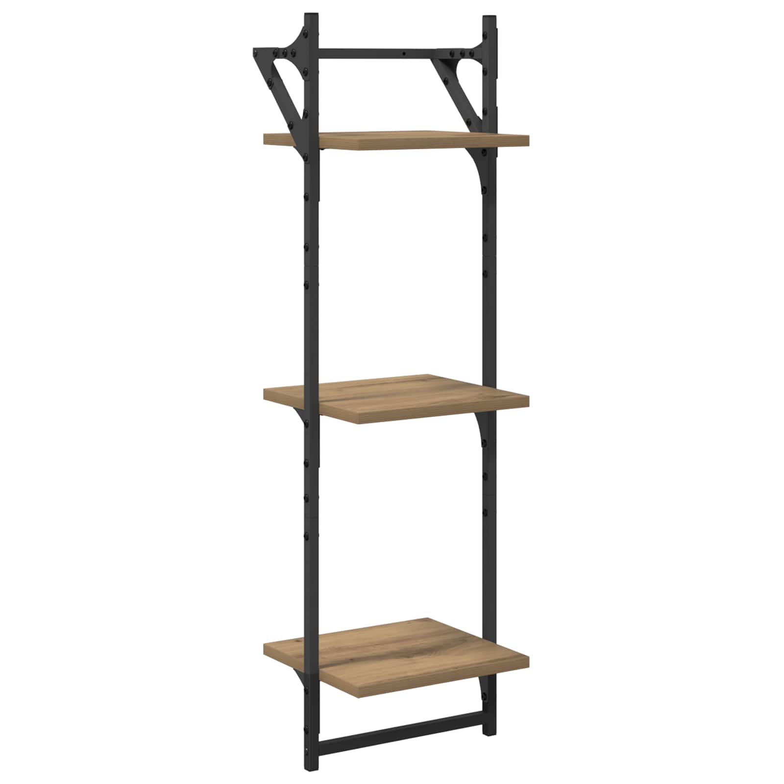 Wandregal-Set 6 stk. Artisan-Eiche 100 x 25 x 30 cm